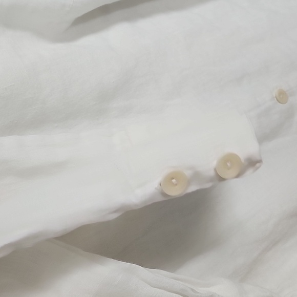 FLAX Whit Linen Top L - Picture 5 of 7